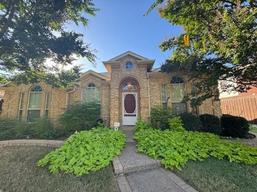 Freshly painted and professionally cleaned, this charming home welcomes you with a stunning entryway and elegant wood-paneled walls. Offering 3 bedrooms, 2 full baths, and a private study, the layout includes two spacious living areas and a formal dining room, perfect for both relaxing and entertaining. The large kitchen features updated fixtures, ample counter space, and a refrigerator, with plenty of room for casual dining. The primary suite includes an en-suite bath and generous closet space, while the additional bedrooms are bright and well-sized. Step outside to a tranquil, low-maintenance backyard that’s easy to enjoy year-round. A rare 3-car garage provides exceptional parking and storage flexibility.

Located in The Colony, this home offers convenient access to State Highway 121 and Main Street, putting Grandscape, Hawaiian Falls, Topgolf, shopping, dining, and recreation all within minutes. Neighborhood parks, walking trails, and Lewisville Lake add to the area’s appeal. With neutral finishes and recent updates, this home is move-in ready and easy to make your own.