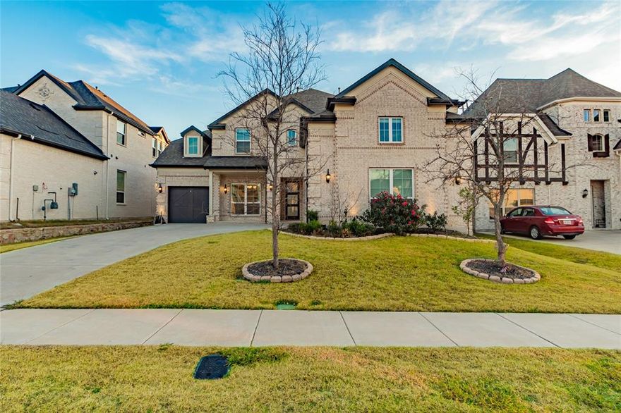 Welcome to the epitome of luxury living in Celina, Texas a stunning 5 bedroom, 3 bathroom residence crafted by the renowned Grand Homes. Step into the heart of the home, a dreamy kitchen boasting updated appliances that seamlessly marry style and functionality. The sleek refrigerator and toptier amenities. Indulge in the private retreats offered by the five meticulously designed bedrooms, each a sanctuary of comfort and style. Practical luxury abounds with a washer and dryer already in place, tucked away in a dedicated space designed for convenience. The home also offers a Media room or game room. Beyond the interiors, discover an outdoor haven surrounded by lush landscapes, providing a perfect backdrop for both relaxation and entertainment. Impeccable condition, cutting-edge appliances, and the prestigious Grand Homes legacy make this listing a standout in Celina's luxury real estate market. Schedule a tour through BrokerBay to visit the home today!