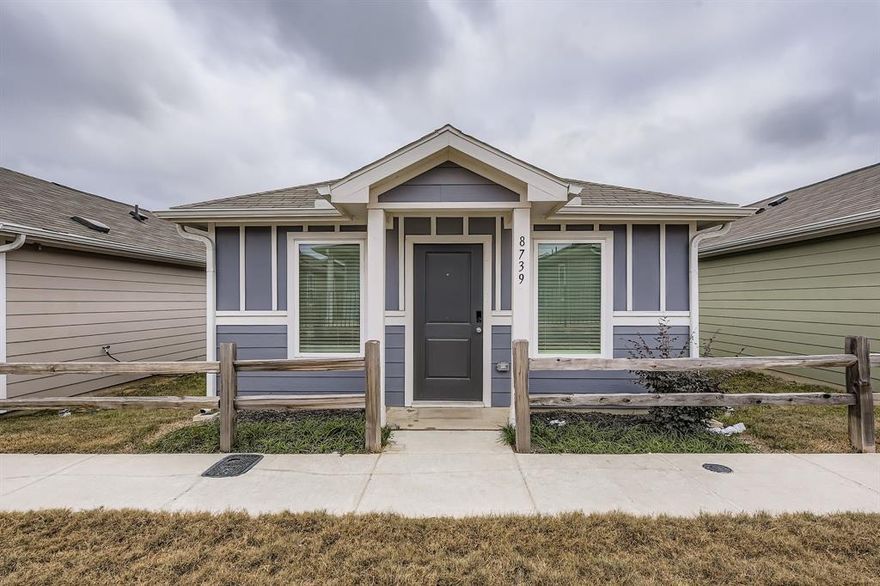 This charming, recently constructed detached condo offers the perfect blend of modern efficiency and low-maintenance living. Unlike traditional condos, this standalone home provides the privacy of a single-family residence with the convenience of a managed community. Perfectly situated in South Fort Worth, you are just minutes away from local shopping, dining, and easy highway access for a quick commute. 
This 2-bedroom, 2-full bath gem offers 760 square feet of thoughtfully designed, light-filled living space. The heart of the home features a bright living area that flows seamlessly into the kitchen, anchored by sleek, oversized tile flooring that runs throughout the main spaces. Enjoy a spacious primary suite with plush neutral carpeting and a dedicated full bath featuring a large, tiled walk-in shower. A versatile second bedroom is perfect for guests or a home office, located adjacent to the second full bathroom.
This home is ready to see today!