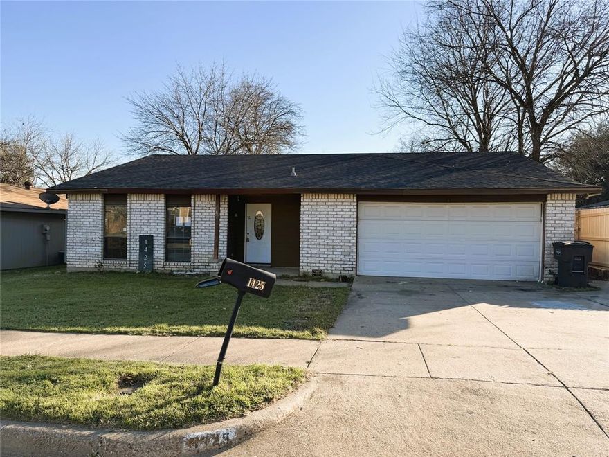 This 4 Bedroom with 2 and a half baths in the Camelot Subdivision of South Fort Worth presents a great opportunity for DIYers and investors.  There are two adjoining living areas complete with a dry bar and wood-burning fireplace that extend directly to the large galley kitchen with granite counters and tons of storage, perfect for entertaining or large family gatherings.  Put your decorator’s eye to work in the primary bedroom with ensuite bath to create a relaxing, enviable private retreat.  Split fourth bedroom will be perfect for visiting parents or a busy teen.  Settle in to a nice quiet dinner in the dining room or enjoy a festive afternoon of barbeque and outdoor fun in the private back yard.  Enjoy close proximity to shopping centers, groceries, parks and recreational facilities, with only 3 blocks to the elementary school.  With the neighborhood just a short drive to downtown Fort Wort and the stock yards, or Benbrook and Burleson in the other direction, there will be no shortage evening and weekend activities.  Don’t miss this one.  HUD case number 513-133236.  SOLD AS IS with all faults.