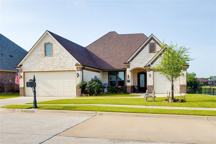 Is there a 3 bed home in Pecan Plantation with waterfront access under $550K? This one has it all: single story ease, a peaceful canal front setting, and room for hobbies or guests with a 3 car garage all inside Granbury's most amenity rich gated community.

Built in 2019, this 2,160 sq ft home features a bright open layout with 3 bedrooms, 2 full baths, and tasteful finishes throughout. The kitchen includes granite counters, stainless appliances, and a generous island with bar seating. The primary suite offers canal views, dual vanities, and a large walk-in closet.

Enjoy quiet evenings or morning coffee from the screened-in back porch overlooking your fully fenced yard and serene waterway. A rare canal-front lot, just shy of a third acre, gives you private access and extra breathing room.

Outside your door, explore everything Pecan Plantation offers: two private golf courses, walking trails, parks, tennis courts, equestrian center, marina, and even an airstrip. Residents also enjoy access to pools, gyms, restaurants, and multiple clubhouses plus a 24 7 security gate.

• 3 car garage with extra storage
• HOA $183 per month, includes amenities and security
• Easy access to dining, shopping, and medical in Granbury
• Located in the DFW metro area, ideal for downsizing or retirement

This 3-bed home in Pecan Plantation blends lifestyle, luxury, and low maintenance on the water.

Call or text to schedule your private showing today.