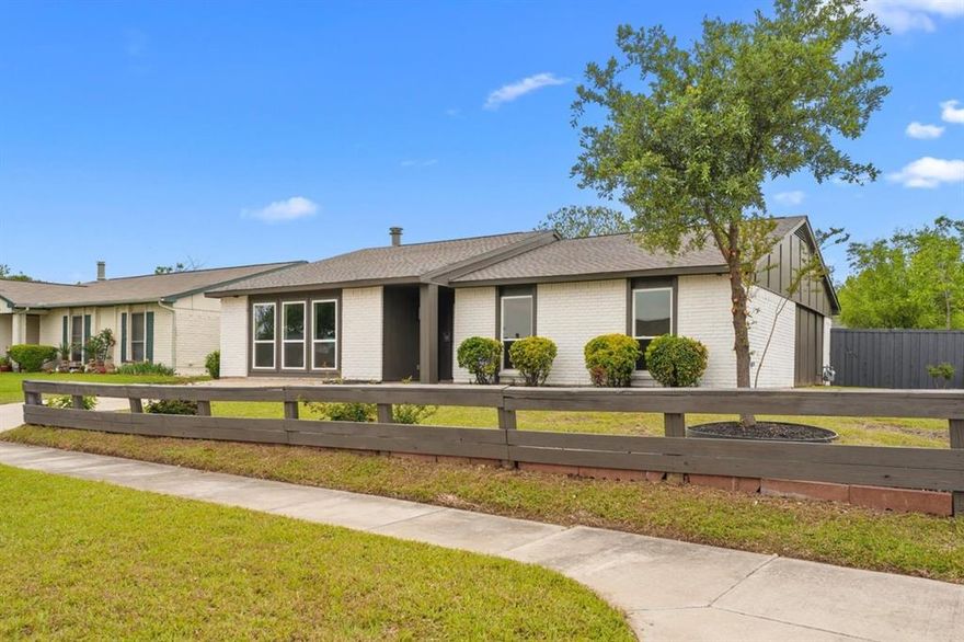 Fully Renovated Gem, Corner Lot in the highly desirable city of The Colony, TX!
Welcome to this beautifully renovated home, inside and out, located in the highly desirable city of The Colony, TX. Ready for a personal touch, this home sits on a large corner lot and no details have been overlooked in this stunning transformation.
Highlights include:
• New roof!
• Stylish open-concept kitchen featuring upgraded new matching Whirlpool appliances, beautiful new vent hood, and modern finishes perfect for entertaining.
• Fully renovated bathrooms with contemporary design touches with beautiful master bathroom walk-in shower
• Recessed LED lighting throughout for a sleek, modern ambiance
• Fully serviced HVAC system and new water heater 
• Smart home features include a programmable thermostat and new Ring smart doorbell camera
Prime Location:
Enjoy unbeatable access with only 5 minutes from I-121; seconds from the nearby elementary, and middle schools, police and fire. A variety of parks, recreation, shopping and businesses, makes The Colony a very desirable location in the Dallas-Fort Worth (DFW) metroplex. This sought-after city has strong and diverse economy, and a vibrant culture that appeals to a wide range of residents. Additionally, Denton County has some of the lowest property tax rates in the DFW metroplex, making it an attractive and affordable area for homeowners!

This home offers style, comfort, and a fantastic location—schedule your showing today!