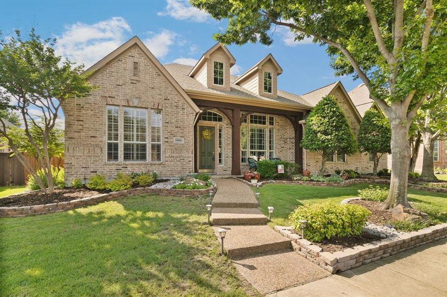 Stunning Drees Custom located in the Heart of Stonebridge Ranch! Welcome Home curb appeal with relaxing front porch! Fabulous oversized, flexible floorplan offers 3Brs down plus a private home office or convert to 5th Br. Spacious 2ndary Brs. Elegant Living and Dining is King Size ready for large gatherings! So many upgrades including warm extensive hardwood floors downstairs, Built Ins, Kitchen is built for entertaining with 2nd sink, workspace desk, oversized island, plus back stairs to the Gameroom, Media Room, private guest 4th Br, full bath & walk in attic storage. Sun drenched Solarium or game night space off well appointed family room. Primary Suite offers sitting area, remodeled luxury bathroom, custom walk in shower (can accommodate a wheelchair). Play or pool sized backyard with motor gate privacy fencing and lush landscape from front to backyard! Feature & Upgrade list has too much more to list!! Live the Lifestyle Community with amazing amenities! See documents for FP