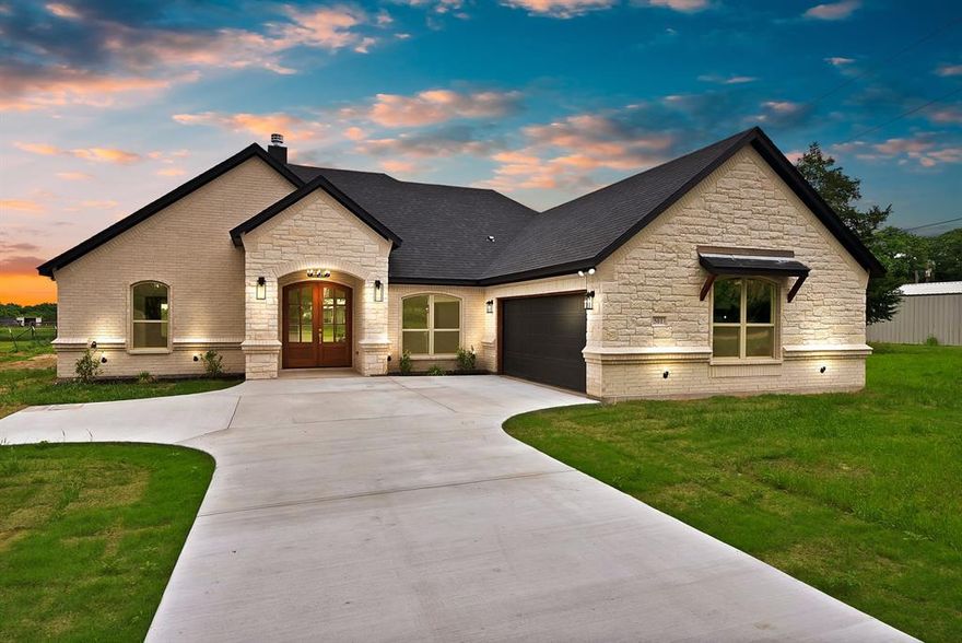 Welcome to your dream home, perfectly situated on a full o1 acre lot with no restrictions and no HOA, giving you the freedom to truly make this property your own.

This beautifully crafted home blends modern elegance with comfortable living. Step inside to an open concept layout featuring soaring ceilings, abundant natural light, and high-end finishes throughout. The spacious kitchen is a showstopper, complete with a large island, sleek countertops, custom cabinetry, and stylish pendant lighting ideal for both everyday living and entertaining.

Outside, enjoy the peace and privacy of wide pen land with endless possibilities. bring your animals, build a workshop, or create your own outdoor oasis. With no HOA and unrestricted land, you have the flexibility to live the lifestyle you want.
This is country living with modern comfort don’t miss your opportunity to make it yours.