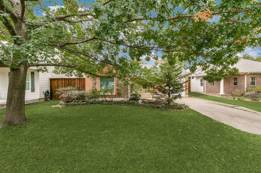 Welcome to your dream vintage bungalow in the highly desirable Little Forest Hills neighborhood! This charming 1940s home perfectly captures the essence of the era while offering modern updates. Situated just a mile away from the stunning White Rock Lake and the renowned Dallas Arboretum, you'll have nature's beauty at your doorstep. The property boasts a picturesque setting with mature trees and features like hardwood floors and built-in bookshelves that exude character and warmth. The galley kitchen has been tastefully updated with granite countertops and comes fully equipped with all appliances. The floor-to-ceiling windows flood the space with natural light, highlighting the timeless details throughout. On chilly evenings, cozy up by the wood-burning fireplace with its intricately carved mantle. With a preference for long-term tenants, this charming bungalow offers the perfect opportunity to create lasting memories in a truly enchanting setting.