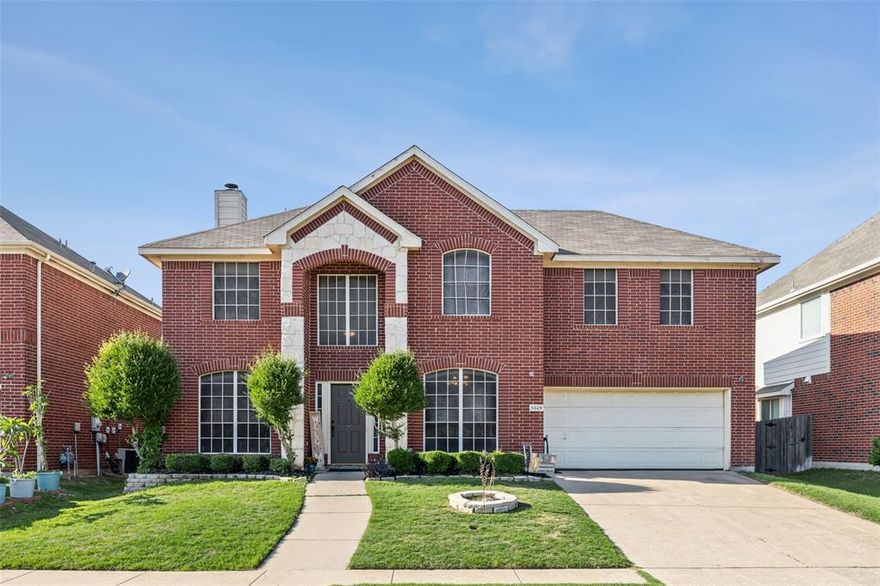 Nestled in a coveted location within the esteemed Keller ISD, this home is move-in-ready! As you enter the home you're greeted by flood floors that flow seamlessly throughout the downstairs. The open floor plan has a spacious family room boasting a cozy fireplace. Adjacent is the updated kitchen, featuring stunning granite counters, pristine white cabinets, a stylish subway tile backsplash, ample counter space, and gleaming stainless steel appliances. Beyond the kitchen lies a formal room, while a dedicated office space offers the perfect space  for productivity. Upstairs, a large game room awaits, promising endless hours of play and entertainment. With four generously sized bedrooms, including a lavish primary suite. The primary bathroom boasts a completely remodeled finish out, which is highlighted with an oversized shower, granite counters, white cabinets, and updated fixtures. Outside, enjoy the extended patio adorned with a pergola.