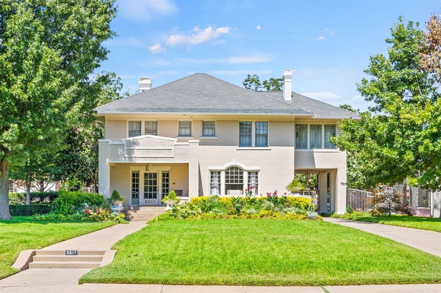 Step into a storied Dallas legacy at 5617 Swiss Avenue, where timeless architecture and refined modern updates converge in one of the city’s most celebrated historic neighborhoods. Built in 1919 and beautifully maintained, this residence captures the enduring charm of early 20th-century design while offering modern conveniences and amenities. With nearly 4,000 square feet of living space, the interiors balance history with livability. Formal living and dining areas feature high ceilings, classic molding, and abundant natural light, ideal for entertaining. A thoughtfully designed chef’s kitchen anchors the home, complete with dual granite-topped islands, custom cabinetry, and top-tier appliances—including a professional gas range, double ovens, wine refrigerator, and integrated storage. Artistic lighting fixtures add a touch of flair, while the open flow between kitchen, family, and dining spaces ensures a seamless entertaining experience.  Owner prefers to lease furnished.  Casita is not included.  Prefer 12 mo + lease. Pets case by case.  Gardening and pool service included with lease.