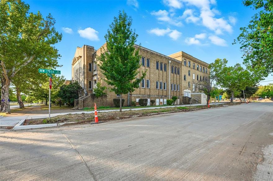 Incredible opportunity to own a piece of Fort Worth’s Northside. This historic, multi-building church campus is being sold as-is and priced well below appraised value. This unique property spans nearly 3 acres and consists of three distinct buildings totaling 70,020 sq ft. Two of the buildings are well suited to continue as a place of worship or easily converted to office space, child care, or residential use. The third structure was designed for a school. While the beauty and significance of this building in the community stays strong, close to three prime acres just minutes away from the Stockyards opens up endless opportunities for a fresh beginning for this property.