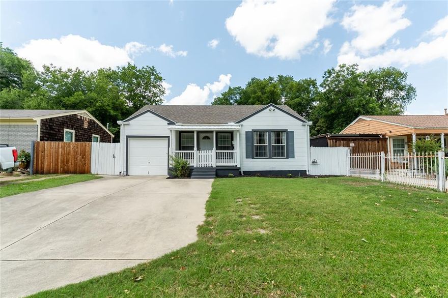 Take advantage of LENDER PROVIDED 1-year RATE BUYDOWN. Potential SAVINGS of up to $200 per month for the first year of ownership!! Welcome to 4212 Geddes Ave. — a beautifully updated home with a FULLY EQUIPPED 300 SQFT GUEST HOUSE, nestled in the heart of Fort Worth just MINUTES from the cultural district, dining, and shopping! Whether you need space for multigenerational living, rental income, or a home office, the GUEST HOUSE IS A TRUE BONUS — complete with its own private entrance, kitchenette, full bathroom, stackable washer & dryer connections, and updated PEX plumbing. With SEPARATE ELECTRIC AND WATER METERS, each structure is fully independent, offering unmatched flexibility and VALUE! Guest house is currently rented at $600 per month! Step inside the main home to discover kitchen featuring SLEEK QUARTZ COUNTERTOPS and BRAND NEW LVP FLOORING, while the bathrooms are updated with stylish tile, newer tubs, and quality fixtures. Enjoy the warmth of REAL WOOD FLOORING THROUGHOUT — NO CARPET ANYWHERE!! Major systems have been thoughtfully updated for peace of mind: Exterior updated include the entire home being freshly painted in 2025 with durable, long-lasting BEHR PAINT, FOUNDATION REPAIRS COMPLETED IN 2024, newer HVAC units (outside in 2014, inside in 2016), a 2017 ROOF WITH HEAVY-DUTY SHINGLES installed by Lon Smith Roofing, and modern PEX PLUMBING LINES. The home is ALL-ELECTRIC for cleaner indoor air — NO GAS, NO BENZENE — with the gas line professionally sealed! ENERGY EFFICIENCY shines with newer DOUBLE-PANE WINDOWS, and the CONCRETE BACK PORCH offers a blank slate for your dream outdoor living space! Additional highlights include a NEW WATER HEATER, INCLUDED WASHER & DRYER, MAIN KITCHEN FRIDGE, and a convenient WALK-IN SHOWER! Don’t miss this RARE opportunity that blends CHARACTER, COMFORT, AND INCREDIBLE VERSATILITY!!