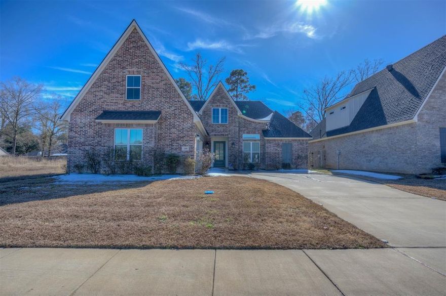 Built in 2022, this beautiful custom home offers a bright, inviting entry that opens into a spacious living area featuring tall ceilings and a cozy fireplace. The luxurious kitchen is designed for both style and function, showcasing a large island and an adjoining dining area perfect for entertaining.
The remote primary suite provides a private retreat with a spa-like bathroom and a spacious walk-in closet. Two additional bedrooms downstairs are thoughtfully separated, each offering privacy and convenient access to their own bathroom.
Upstairs, you’ll find the option for a fourth bedroom or a flexible space ideal for homeschooling, a home office, or guest accommodations—creating a relaxing retreat.
Step outside to an inviting patio with no backyard neighbors, offering added privacy and a peaceful setting.