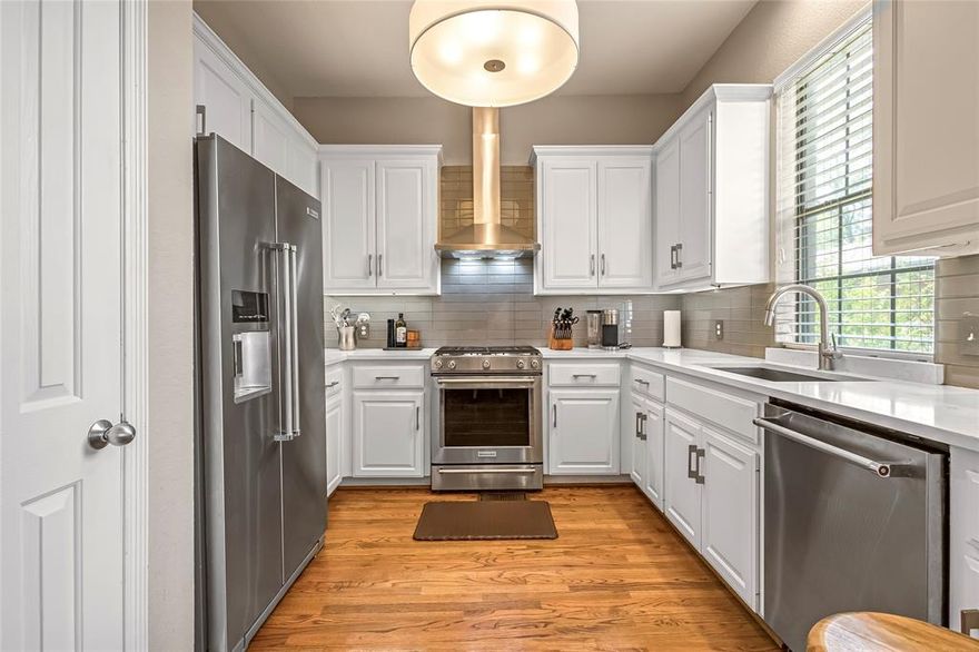 Prime Location! Freshly Updated Kitchen! Tucked into a gated community in the heart of Dallas, this spacious three-story townhome offers a smart layout and unbeatable location. The standout feature is the beautifully renovated kitchen—completely refreshed and ready for your next dinner party or quiet night in. The kitchen flows easily into the main living area, making it great for entertaining. Upstairs, you'll find private bedrooms each with their own en-suite bathrooms. The first-floor room can easily flex as a guest room, home office, or gym. While the kitchen shines with its modern upgrades, the rest of the home offers a comfortable, lived-in feel that’s full of potential. Enjoy a fenced side yard perfect for pets or a little outdoor lounging. Just around the corner from Whole Foods and the walkable charm of Lemmon Avenue’s cafes and restaurants, this is city living with room to breathe!