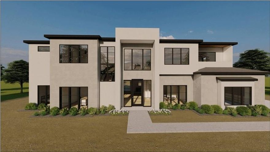 Scheduled for completion in April 2026, this striking modern new construction sits on a .8-acre lot in the prestigious Ridge Lakes community of Heath, offering elevated design paired with resort-style living. A refined stucco & stone exterior introduces the architectural detail found throughout. Inside, soaring 12 foot ceilings on the main level & 10 foot ceilings upstairs create an airy, light filled feel. The living room features dramatic 23 foot ceilings & a sleek gas fireplace. White oak hardwood floors, level 4 drywall, & refined modern detailing flow throughout. The chef’s kitchen impresses with a 10 foot stone island, white oak cabinetry, & an expansive butler’s pantry with extra sink, dishwasher, & built in wine bar. A private office & seamless indoor outdoor flow enhance everyday living & entertaining. The first floor primary suite offers a spa inspired bath with freestanding tub, oversized walk in shower with multiple heads & sprayers, built in sauna, & a 240 square foot custom closet. A secondary first floor bedroom with en suite bath & a full hall bath with backyard access provide ideal accommodations for guests & pool use. Upstairs, an open catwalk overlooks the living room & entry. Two en suite bedrooms occupy one wing, while a fifth bedroom with private balcony anchors the other, along with an upstairs living or game room, media room, & powder bath. All bedrooms feature walk in closets. Outdoors, enjoy a 560 square foot covered patio with fireplace, outdoor kitchen, & resort style pool. Additional highlights include post tension slab foundation, spray foam insulation, & pre wiring for audio throughout.