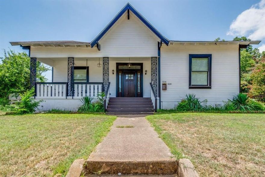Beautifully Renovated Home in Oak Cliff's historical neighborhood WITH INCOME-PRODUCING Back House! 

This home sits on a third of an acre, corner lot, AND is zoned multi-family too!

Welcome to this fully renovated gem featuring 4 spacious bedrooms, 2.5 bathrooms, and upgrades throughout—including brand new sheetrock, AC system, plumbing, appliances, and modern fixtures, tankless water heaters, electrical panel and wiring, and more. Every inch of this home has been updated with care and functionality in mind.

But what truly sets this property apart is the separate 1-bedroom, 1-bath back house—a fully independent living space of approximately 900+ square feet. Whether you’re looking to house extended family, create a private home office or studio, or generate rental income, this back house is an exceptional opportunity. With its own private entrance, full kitchen, and bathroom, it’s move-in ready and adds incredible value to this already stunning property.
 
All appliances, electronics, and furniture will convey with the sale. The One-bedroom home in the back is 800sq ft with vaulted ceilings, new AC, new windows, and a new roof.