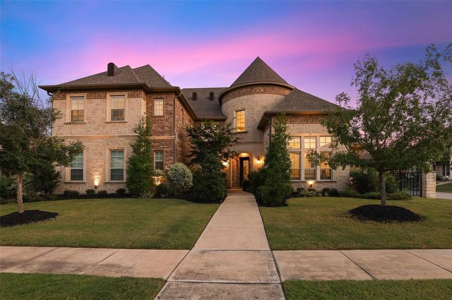 Welcome to 1001 Winding Lake Boulevard, an exquisite custom estate nestled in Southlake’s prestigious Winding Creek community. This timeless residence offers 6,002 square feet of elevated living, blending classic design with modern amenities, all set on a beautifully landscaped 0.38-acre corner lot.
Inside, you're welcomed by a grand foyer leading into a soaring great room with abundant natural light and a striking fireplace—perfect for both relaxed gatherings and formal entertaining. The home showcases exceptional craftsmanship, including custom millwork, hand-scraped hardwood floors, and exotic stone surfaces throughout.
At the heart of the home is a chef’s kitchen outfitted with commercial-grade appliances, dual dishwashers, built-in refrigerator, walk-in pantry, and a butler’s pantry that flows into the elegant formal dining room. The main-level primary suite is a private retreat featuring a sitting area, spa-style bath with soaking tub, oversized shower, dual vanities, and expansive walk-in closets.
Additional highlights include a first-floor guest suite, private home office with built-ins, and upstairs game and media rooms. Each of the five bedrooms is ensuite, offering comfort and privacy for all.
Step outside to a resort-style backyard, complete with a custom Claffey pool, spa, built-in grill, fire features, and a covered patio—ideal for entertaining or unwinding in style. The four-car garage, gated drive, and full sprinkler system add function and convenience.
Located in the acclaimed Carroll ISD, near Southlake Town Square, this home offers luxury, space, and top-tier education in one of the area’s most coveted neighborhoods.