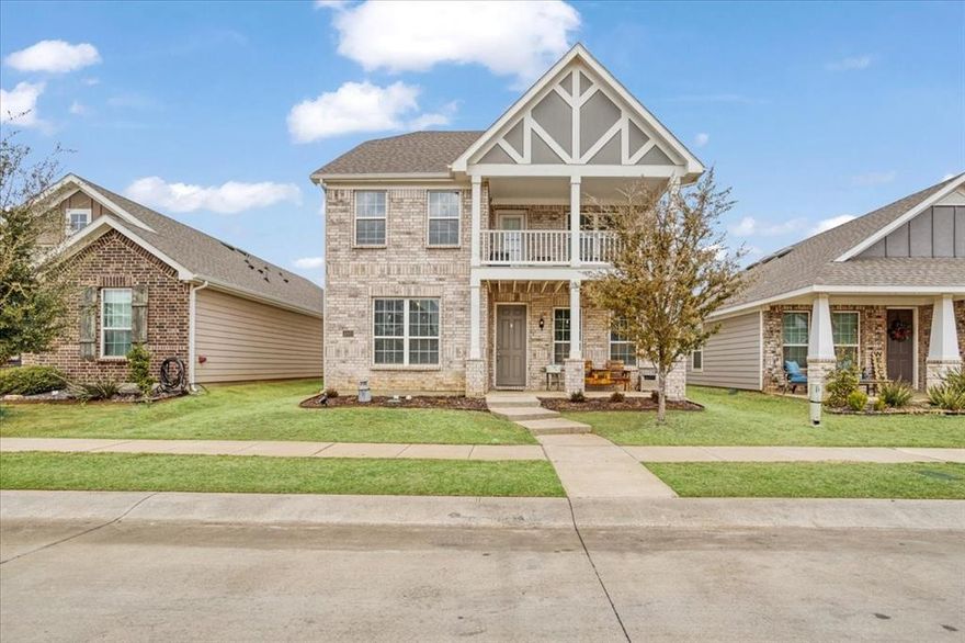 *PREFERRED LENDER OFFERING UP TO $6,000 IN CLOSING COSTS OR RATE BUY DOWN!* Beautiful open-concept home in the desirable Liberty at Providence community featuring 9-foot ceilings on the first level and a functional layout designed for modern living. The spacious kitchen showcases granite countertops, abundant cabinetry, a large center island with breakfast bar, and butler's pantry making it the perfect space for entertaining and everyday gatherings. A private home office with French doors provides the ideal work-from-home setup. The primary suite offers a relaxing retreat with dual sinks, soaking tub, and separate shower, creating a comfortable space to unwind. Enjoy outdoor living with two covered patios—one on each level—perfect for relaxing, entertaining, or enjoying peaceful Texas evenings. The fenced backyard provides additional space for outdoor activities, while the rear-entry garage with alley access enhances curb appeal and convenience. Residents of Liberty at Providence enjoy fantastic amenities including a splash pad pavilion, playgrounds, scenic trails, and nearby Providence Lake for fishing and outdoor recreation. Conveniently located near shopping, dining, and major roadways, this home offers the perfect balance of lifestyle and location.

Discounted rate options and no lender fee future refinancing may be available for qualified buyers of this home.