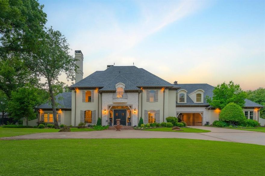 Modern Luxury Meets Country Charm in the Heart of Bartonville. Escape to your own private retreat on 2 breathtaking acres, perfectly tucked away yet minutes from the DFW Metroplex and DFW International Airport. This custom-built masterpiece offers the ultimate blend of elegance, comfort, and space to live, entertain, and unwind. Step into a stunning 4-bedroom, 5.5-bath main residence featuring formal living and dining spaces, a show-stopping open-concept kitchen and living area, and panoramic views of your backyard paradise. The expansive primary suite is a true sanctuary, with a guest suite on the main floor and two en-suite bedrooms upstairs. The fun doesn’t stop inside—enjoy a dedicated media room, game room, billiards room, and a flexible bonus space to make your own. Out back, indulge in resort-style living with a sparkling pool, spa, outdoor kitchen, and covered living space perfect for year-round entertaining. Workshop with studio, garden gated entrance, side entrance,  This rare gem delivers unmatched privacy, style, and convenience—just minutes from top-tier shopping, dining, and entertainment. Additional land available.