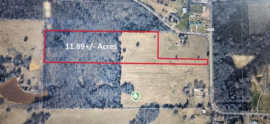 Beautiful AG exempt 11.89 (approx) acre tract located just outside the city limits of Grand Saline.  Part of a 3 parcel tract totaling 38.99 acres. Great location, just minutes from town and less than 90 minutes to Dallas, 45 minutes to Tyler, 20 minutes to Canton, 15 minutes to Mineola and close to Lake Fork.  Close to shopping, schools and dining.  Partially wooded, with a picturesque pond, nestled among the trees, ideal for fishing, wildlife watching, or simply enjoying the view. The topography of the land is predominantly level, providing ease of access and potential for various uses such as farming, ranching, or residential construction.  Electricity available.  No city taxes.  Enjoy the beauty of the East Texas countryside with abundant wildlife, serene nature, and a country atmosphere.  The land is currently AG exempt and has lots of wide open pasture making site prep easy and straightforward.  This property is ready for whatever you have in mind from a weekend escape, to building a home, starting a farm, development, or just a future investment. No mobile or manufactured homes allowed.  See MLS #21141932 and MLS #21039353 for information on the other two lots.