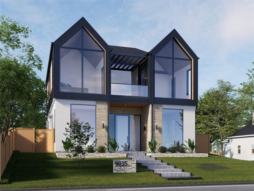 Introducing an extraordinary new construction masterpiece by C&W Custom Homes, nestled in the heart of coveted Little Forest Hills within the Lakeland Terrace subdivision. This stunning house was crafted for the sophisticated buyer who values uncompromising quality, grand scale and a home that feels meticulously designed from the very first impression! Perfectly positioned on a rare corner lot, this beautiful residence welcomes you with a breathtaking entry, soaring cathedral ceilings and an abundance of natural light that pours beautifully throughout every room. Rich hardwood flooring, exquisitely curated marble and tile selections and statement designer lighting deliver a refined, high end finish to every space. Opening seamlessly to the main living areas for an effortless flow made for elevated entertaining, the chef’s kitchen is designed to impress with a show stopping marble island and top of the line Monogram appliances. Privately tucked away on the second level, the primary suite is a true sanctuary featuring dual sinks, a separate spa inspired bath and oversized shower with luxurious body sprays and a custom walk in closet that elevates the everyday into something exceptional. Every generously sized bedroom comes complete with its own ensuite bath, offering exceptional flexibility for guests or multigenerational living. Step outside to discover a charming front balcony and an inviting covered back patio complete with outdoor gas grill and beautiful exterior lighting, all set against a fully landscaped yard with low maintenance artificial turf in the backyard for easy living and year round enjoyment! With an estimated completion date of June 15th, this is the kind of rare opportunity savvy buyers should pay close attention to. Homes of this caliber, with this level of finish, functionality and lot size simply do not come around often and getting in before full market attention builds offers a true advantage in both timing and lasting value!