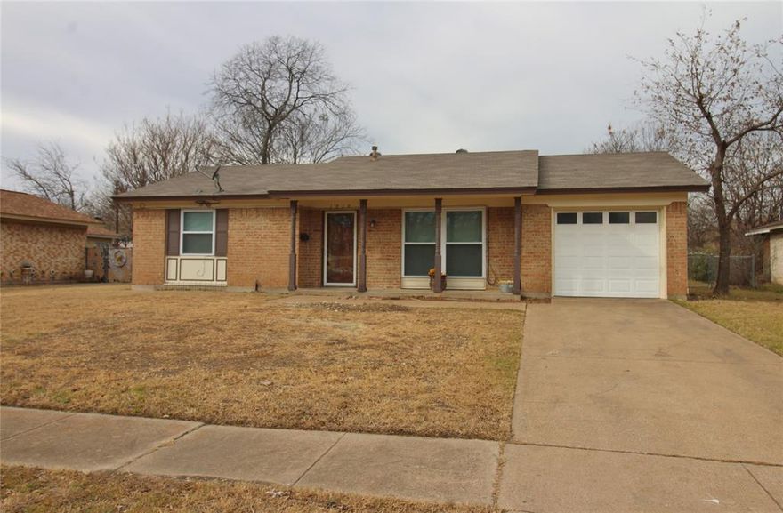 Welcome to this lovely 3-1.5-1, offering a perfect blend of comfort and function. Located in an established Duncanville neighborhood, this property is designed for easy living and entertaining. As you enter, you'll find a spacious and inviting living room featuring durable tile flooring and a ceiling fan, creating a comfortable space for relaxing or gathering with guests. The galley kitchen is equipped with ample cabinet space, a built-in microwave, dishwasher, disposal, and gas range, making meal preparation a breeze. The primary bedroom features plush carpeting, a ceiling fan for comfort, and two large closets, offering plenty of storage. The attached primary bathroom includes a shower-tub combo with a sliding glass door and a single vanity. The other two bedrooms are also well-sized, featuring carpeted floors, ceiling fans and great natural lighting. Step outside to discover a large backyard, great for outdoor activities, gardening, or simply unwinding. The covered patio provides a shaded area for barbecues and outdoor furniture, while a storage shed offers extra space for tools and equipment. The fenced-in yard is great for pets or families. A two-car garage provides secure parking and additional storage. This home is ready for you to make it your own. Don't miss the opportunity to see all that this lovely property has to offer! Owner must approve all pets.