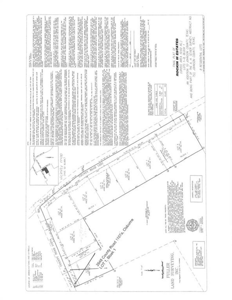 Beautiful level land waiting for your dream home. 1 acre lots with road frontage, co-op electrical and water... Natural landscape surrounding property. Minimum 2000 square feet new construction. Only a few miles from Cleburne. Truly a must see.