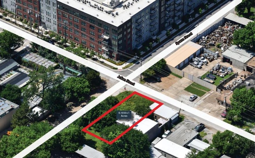 Vanguard Real Estate Advisors has been exclusively retained by Ownership to offer developers and investors the opportunity to purchase a 0.1033 acre tract located at 200 Julian Street in Dallas, TX less than a mile of Interstate 30, Interstate 35, and the Dallas CBD. The Site is zoned through PD 468 allowing for a multitude of uses such as townhome, retail, and commercial development. The Site sits at the intersection of Julian Street and Spann Street. This exceptionally well-located Site is a great opportunity to acquire a property at an extremely attractive price.