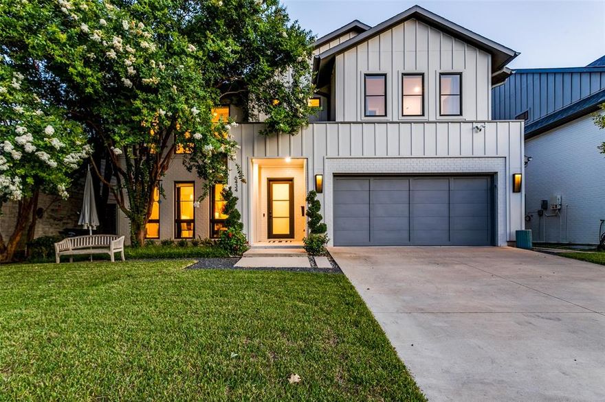 Welcome to this stunning 5-bedroom transitional home located in the highly desirable Lakewood neighborhood.Built in 2020 by Phillip Jennings Custom Homes, this residence offers a blend of modern elegance and functional design.The home features a spacious layout with the primary suite and 3 additional bedrooms located upstairs, providing ample privacy and comfort.A guest bedroom is conveniently situated downstairs, ideal for visitors, multi-generational living or an office. The open kitchen, designed for both cooking and entertaining boasts a large island for dining,Cafe' stainless steel appliances,and a Bertazzoni gas range.Adjoining the kitchen is a versatile craft or kids' workspace enhancing both functionality and style.The beautifully landscaped backyard features a sparkling pool,a turfed yard and a covered patio with retractable screens-perfect for bug-free outdoor gatherings.This property combines luxury,convenience, and a prime location, making it the perfect place to call home.