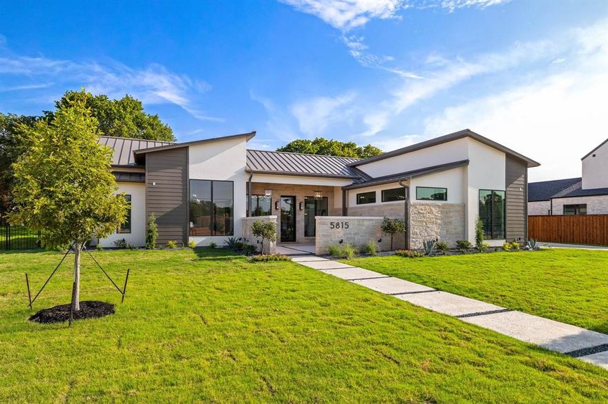 DONT MISS THIS $125,000 BUILDER PROMOTIONAL PRICING OFFER good through NOV 30th, 2023! *See agent for details* Impeccable 1 story new construction Custom home located in Colleyville's newest luxury home community! This modern designed home is the epitome of contemporary elegance! Thoughtfully curated details include custom lighting fixtures, soaring ceilings, Hunter cabinetry, stunning wood trim throughout, gorgeous beamed ceilings, stunning hardwood flooring & floor to ceiling gas fireplace. The home also offers an office or 5th bedroom, a second primary suite and 3-car garage. Gourmet kitchen boasts a beautiful kitchen island, gas industrial range with double ovens, dishwasher & fridge. One of the standout features of this home is the floor-to-ceiling black framed Pella windows and doors that flood the space with natural light, while also offering views of the expansive patio. The front courtyard is perfect for entertaining guests or spending some quiet time reading a book. GCISD!