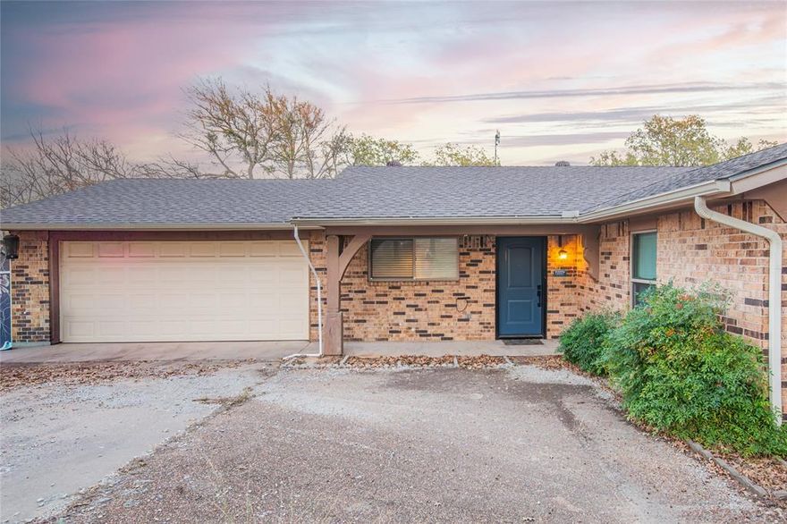 Suer cute house with tons of potential on beautiful half acre lot in the heart of Azle!  Charming eat-in kitchen that opens up to cozy living area with brick fireplace that creates an ideal spot for spending time with family.  Bring your boat and jet skis to the public boat launch that is only 5 minutes away.  Shopping and schools also just a quick five minutes away and only 30 minutes to all of Fort Worth's eateries, business, museums, and events.  This is a great little house that is waiting for you to add your personal touch and make it a great home!