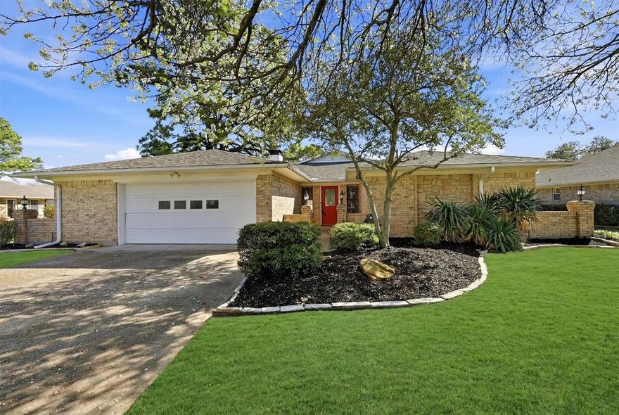 Positioned along the 12th fairway of the beautiful Lake Kiowa Championship Golf Course, this spacious 3-bedroom, 2-bath home offers the perfect blend of comfort, functionality, and scenic golf course views. Designed with an open-concept layout, the home features a huge living room that creates an inviting space for gathering with family and friends. A cozy fireplace anchors the room, while a built-in bar area adds the perfect touch for entertaining. The generous dining room flows seamlessly from the living space, making it ideal for hosting dinner parties or enjoying everyday meals with a view. The kitchen is both practical and stylish, featuring warm wood cabinetry, granite countertops, and ample workspace for cooking and entertaining. A dedicated office provides the flexibility for working from home, hobbies, or a quiet reading retreat. Step outside to the screened porch where you can relax and enjoy peaceful fairway views while staying comfortable year-round. It’s the perfect spot for morning coffee, evening drinks, or watching golfers pass by under the shade of mature trees. Located inside the private gated community of Lake Kiowa, residents enjoy an exceptional lifestyle with amenities that include an 18-hole golf course, a 9-hole par-3 course, two private beaches, playgrounds, scenic walking trails, sports courts, and more. Whether you’re seeking a full-time residence or a relaxing retreat, this home offers a wonderful opportunity to enjoy golf course living in one of North Texas’ most desirable lake communities.