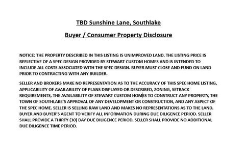 Tiny photo for TBD Sunshine Lane, Southlake, TX 76092 (MLS # 20904120)