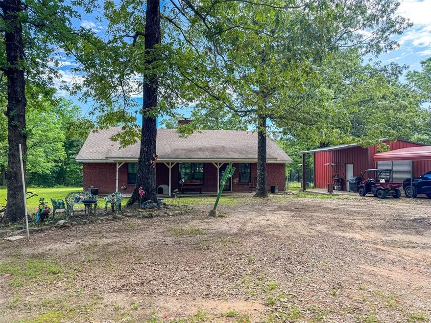 Motivated Seller! Peaceful country living awaits just outside Paris, TX! This 3 bedroom, 2 bathroom home is perfectly situated on 6.7 scenic acres, featuring a hilltop setting with beautiful views of your own private pond. Inside, you'll find a bright and inviting layout with abundant natural light and a cozy sunroom—perfect for enjoying morning coffee or quiet afternoons. A 624 sq ft detached shop offers great space for hobbies, storage, or a home business. With a blend of comfort, privacy, and functionality, this property is a must-see.