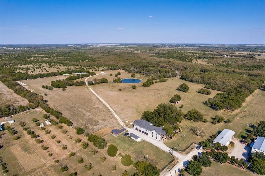 Legacy Ranch Estate & Event-Ready Property 53 Acres ,Leonard Texas Collin County Property Overview allmost 53 acre custom ranch estate  Approx. 6,000 sq. ft. heated & cooled living space  1,520 sq. ft. garage  1,858 sq. ft. covered porches, 5 Bedrooms,  4 Full Baths  2 Half Baths  Walk-in secure safe room , Newer construction, well maintained Interior Highlights Lodge-inspired custom ranch design featuring extensive pine, cedar, and alder woodwork. Open-concept living ideal for entertaining, hardwood flooring throughout with tile in the kitchen and select bedrooms. Spa-style steam shower and hot tub, whole-house generator, and wired for future elevator installation. Guest & Flex Spaces  Climate-controlled she-shed office   Custom 30-foot round yurt guest house approx. 708 sq. ft. with all-wood interior and exterior Ranch Infrastructure Original barn with corral and cattle loading area, plus a large metal equipment barn with lean-tos on both sides. Ample space for equipment, livestock, parking, or event staging. Water, Land & Wildlife Large stocked pond, expansive creek, and a unique 100-foot goldfish river reminiscent of Colorado scenery. 15,20 mature producing pecan trees, scenic porches, and abundant wildlife including Whitetail deer, hogs, coyotes, bobcats, and waterfowl. Property has been used for hunting and duck hunting. Event & Entertainment Potential Well-suited for weddings, private events, corporate retreats, and large gatherings. Expansive porches, open pasture, water views, guest accommodations, and infrastructure make this an outstanding event-ready estate. A rare opportunity combining acreage, craftsmanship, water features, guest accommodations, and event versatility just outside the DFW metroplex.