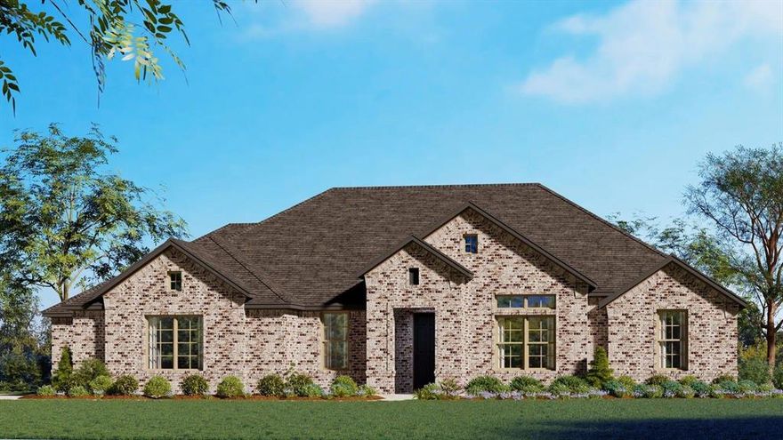 MLS# 21248507 - Built by Risewell Homes - Ready Now! ~ This thoughtfully designed single-story home in New Fairview offers a warm, welcoming layout that balances everyday comfort with standout features. At the center of the home, the open kitchen flows seamlessly into the nook and family room, where a cozy fireplace creates an inviting space to gather, unwind, or entertain. The private primary suite is tucked away for added tranquility and features a spa-inspired bath with a tile shower pan and an oversized walk-in closet. Three additional bedrooms and a full bath are positioned together, providing flexibility for family or guests, while a conveniently located powder bath adds everyday ease. A dedicated study near the front of the home offers the perfect spot for working from home or quiet productivity. Step outside to enjoy the covered patio, ideal for morning coffee or evening relaxation. With a functional utility room, smart storage throughout, and a two-car garage, this home delivers a comfortable, well-connected layout that feels both practical and inviting.