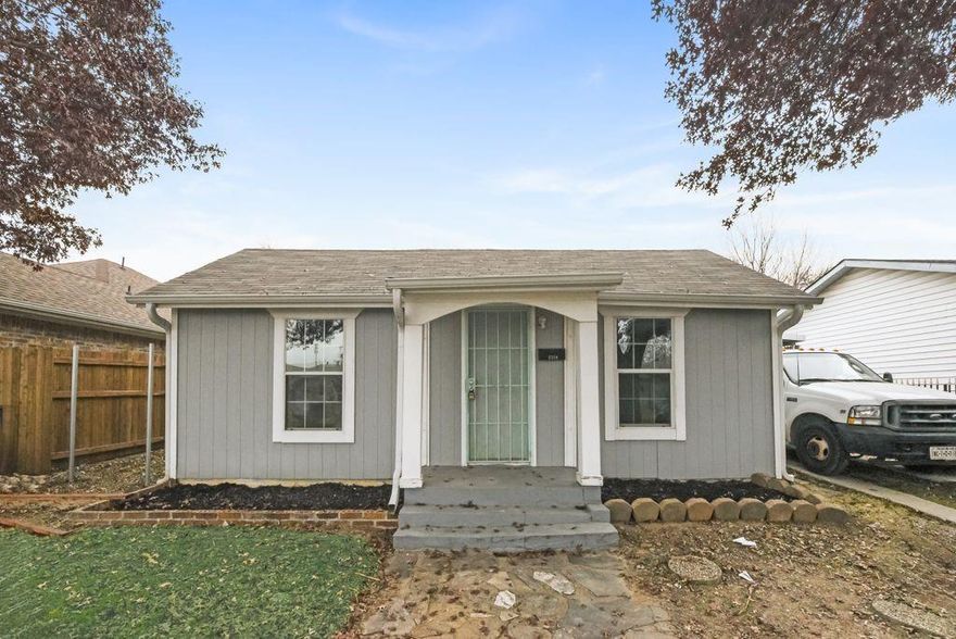 Bring ALL Offers! Super cute recently updated 2 Bdrm 1 Bath in the heart of Fort Worth!  The kitchen consists of Stainless Steel appliances, lots of cabinets including a lazy susan perfect for keeping things organized, Updated flooring throughout  Neutral paint colors are so inviting, Bathroom has plenty of storage space & tiled tub surround Backyard has covered porch the length of the house perfect for entertaining!  Newer 8X12 Shed with loft! Owner will carry!