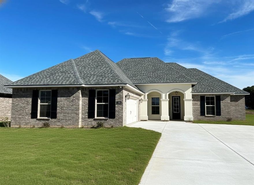 Awesome builder rate and closing cost assistance available (restrictions apply)!  

The KLEIN III A in Lost River Estates community offers a 4 bedroom, 3 full bathroom open design.

Features:  double vanity, garden tub, separate shower, linen closet, and a walk-in closet in the primary suite, primary closet goes through to the laundry room for added convenience, tray ceiling in the primary bedroom, double vanity in the second bathroom, a kitchen island overlooking the living room, spacious walk-in pantry, mud room with boot bench, covered front porch, covered rear porch, side-entry garage, recessed lighting, undermount sinks, cabinet hardware throughout, framed mirrors in all bathrooms, ceiling fans in the living room and primary bedroom are standard, smart connect wi-fi thermostat, smoke and carbon monoxide detectors, post tension slab, automatic garage doors with 2 remotes, landscaping, architectural 30-year shingles, flood lights, and more!  

Energy Efficient Features:  a tankless water heater, a kitchen appliance package with a gas range, low E tilt-in windows, and more!
