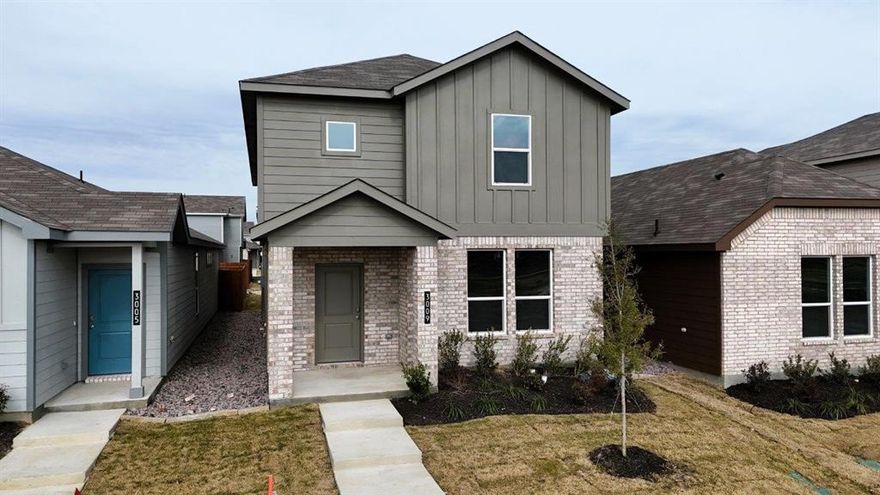 New, complete and available for a Quick Move-in!! Stunning new D.R. Horton home in the Orchard Village community located in Fort Worth and Everman ISD! Move-In Ready! The two-story Walnut Floorplan, Elevation A, offers 4 bedrooms, 2.5 bathrooms, and a 2-car garage with a spacious, family-friendly layout designed for modern living. The open-concept first floor features a large family room, dining area, and contemporary kitchen. The kitchen includes quartz countertops, 36” painted cabinets, stainless steel appliances, an electric range, stainless steel sink, center island, and a walk-in pantry. A convenient powder bath is located on the main level for guests. Upstairs, the private primary suite features an en-suite bath with dual quartz vanities, a walk-in shower, and a generous walk-in closet. Three additional bedrooms share a full bathroom with a quartz vanity top, while a versatile loft provides flexible space. Luxury vinyl plank flooring extends throughout the main living areas and wet zones. Built with energy-efficient construction and equipped with America’s Smart Home Technology. Exterior features include a landscape package, full sprinkler system with rain sensor, privacy fencing, and more. Conveniently located near Southern Oaks Golf Course, TCC South Campus, and major highways including I-20 and I-35, offering easy access to shopping, dining, and DFW International Airport.