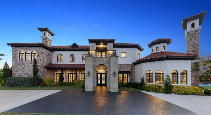 Welcome to La Casa de Fe, nestled in Decatur, TX, just a 30-minute drive from Ft Worth. This private estate spans 25 acres and offers some of the most breathtaking views. At its heart lies a luxurious Spanish-style mansion featuring a 1,200 sq. ft. primary suite, four en-suites, library, media room, private office, and expansive living areas surrounded by resort-style living spaces that cater to comfort, elegance, and entertainment. The prestigious outdoor entertainment areas add to the charm. The air-conditioned six car garage fulfills your automotive needs. The separate pool home serves as a fully equipped secondary residence and game room. It opens seamlessly to a show-stopping resort-style pool with a 38-foot infinity edge cascading into a lower reflective pool. For guests seeking privacy, the Parisian-inspired villa delivers elegance and romance, with sweeping views and upscale accommodations that rival top-tier resorts. Stay active in your private fitness center, outfitted with a full gym, kitchen, and bathroom, or enjoy the multi-sport court featuring pickleball, tennis, basketball, and more. Unwind on the putting green or in the private spa, perfect for recharging in peaceful seclusion. The estate includes a driving range to perfect your swing, and a hangar barn for storing your toys. The barn features living quarters, and more. The helipad providing access to the city or enjoy your aviation passion. Whether you're into motocross, shooting, ranching, or sports, there is space and infrastructure to support it all. It doesn’t end there, bordering the Caddo-LBJ National Grasslands, offering opportunities for horseback riding, fishing, hunting, and camping. The private estate, second home, corporate retreat, wedding venue, equestrian paradise, or a professional athlete's dream compound, this estate delivers it all. 

Additional info: There are two bedrooms, a loft, and two bathrooms in pool house. The is one bedroom, kitchen and full bathroom in the Villa.