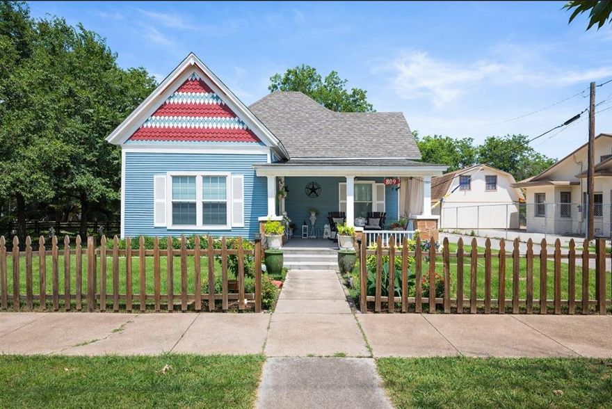 Charming Historic Home Fully Renovated to Modern Standards! Step inside this beautifully updated Victorian-style residence at 809 5th Avenue in Mineral Wells, TX. Meticulously restored from the studs up, this home blends timeless character with contemporary finishes.

 Featuring 3 bedrooms, 2.5 baths, and approx. 1,358 sq ft of thoughtfully designed living space, the home showcases an open and functional floor plan with abundant natural light. Highlights include a spacious living area, stunning kitchen with granite counters, ample cabinetry, decorative tile backsplash, and a convenient breakfast bar. Enjoy the comfort of updated electrical, plumbing, HVAC and a new roof — all completed with quality craftsmanship. Outside, relax or entertain in the generous backyard or on the front porch in a quiet, established neighborhood with easy access to schools, shopping and downtown amenities. A perfect blend of character, comfort, and location. 

 All kitchen appliances, washer, and dryer are included. Don’t miss your chance to own this move-in ready gem!