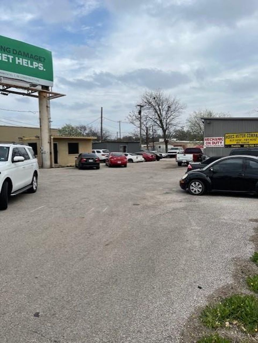 Prime commercial property close to downtown Waco. Currently used as a car lot. Tenant pays $1250.00 a month.