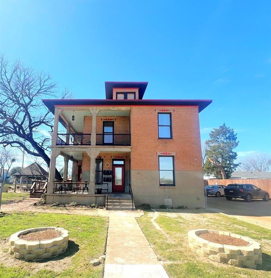 Located in North Fort Worth, just minutes away from Downtown FTW, the Stockyards and walking distance to dining and shopping.  Easy access to Hwy 199, Hwy 183, and schools.  Furnished apartment above Portico Coffee shop.  Apartment includes furnishings, utilities, 2 open parking spaces, and lawn maintenance.   Enjoy a cup of coffee and pastry from Portico, while admiring the view of the horizon, landscaping, and community garden all from any of the 3 balconies. Ready for move in.  This is a must see!