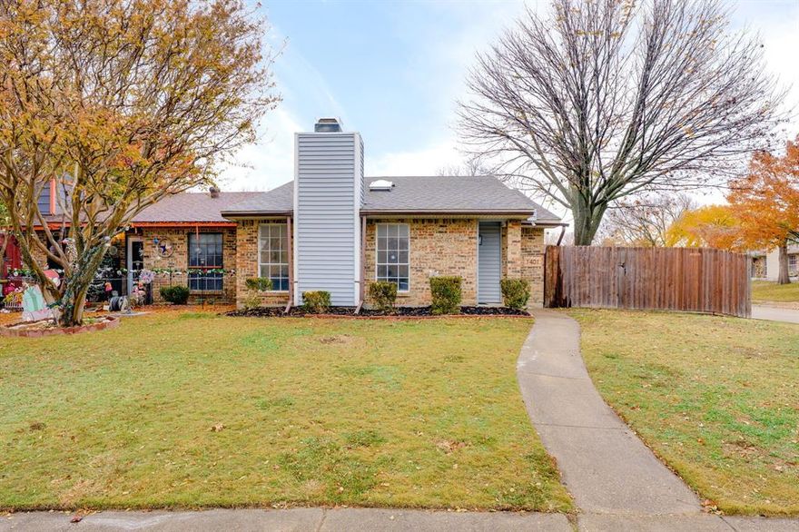 Welcome to 1401 Brazos Drive! This charming 3-bedroom, 2-bath home has been thoughtfully refreshed to offer a modern, move-in-ready living experience from the moment you arrive. The exterior and brand-new roof provide excellent curb appeal and added peace of mind. Inside, abundant natural light highlights the new LVP flooring and fresh interior paint, creating a bright, clean, and cohesive feel throughout the home. Thoughtful upgrades and a cozy atmosphere make this home easy to fall in love with. Ideally located near shopping, major highways, and just 15 minutes from downtown Dallas, convenience truly meets comfort here. Recent updates include a new roof, updated plumbing, a new electrical panel, and more***. This is one you don’t want to miss.