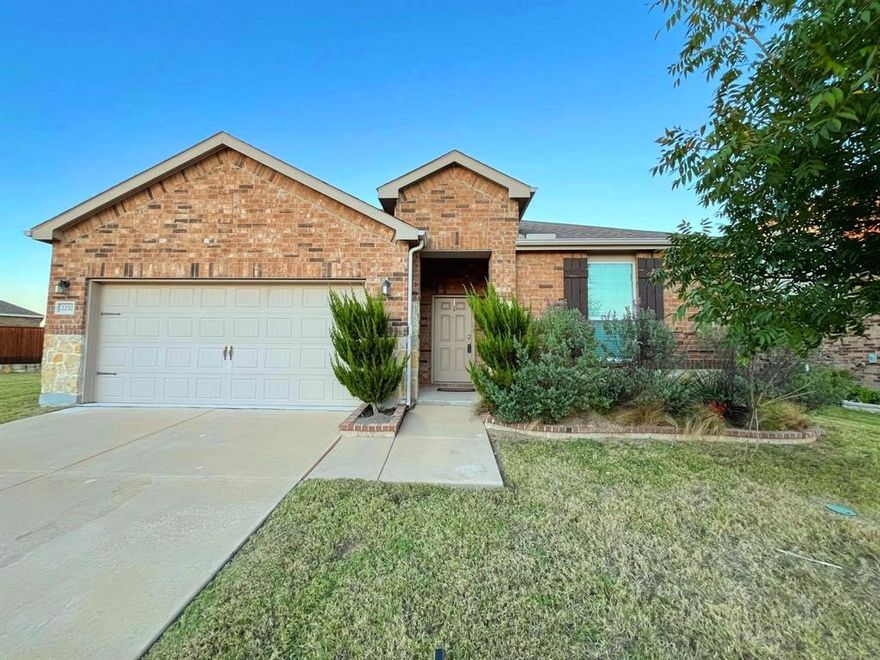 INCREDIBLE OPPORTUNITY at an AMAZING PRICE in FORNEY’S highly sought-after DEVONSHIRE COMMUNITY! This like-new, move-in-ready single-story home sits on an impressive .26-acre lot and offers a spacious, flexible layout perfect for modern living. Inside, you’ll find 3 generous bedrooms plus a versatile bonus room ideal for a home office, second living area, or additional dining space. The open-concept design seamlessly connects the kitchen, dining, and living area, highlighted by beautifully engineered hardwood flooring, a stylish tray ceiling, and abundant natural light. The well-appointed kitchen features stainless steel and black appliances, a double sink, ample cabinetry and counter space, and a welcoming island with seating—perfect for everyday meals or entertaining. The private primary suite includes a large walk-in closet and an ensuite bath with dual sinks and an oversized shower. With its contemporary floor plan, covered patio, and expansive backyard, this home is ideal for indoor-outdoor gatherings, play, and relaxation. The Devonshire community offers exceptional amenities for all ages, while the location provides convenient access to the Dallas Metroplex, top-tier medical facilities, entertainment, and the everyday conveniences of Forney and nearby Rockwall-Heath. Excellently priced homes like this do not last—schedule a viewing today!