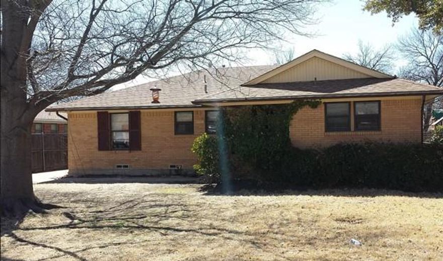 4 Bedroom-2 bath home with detached garage.