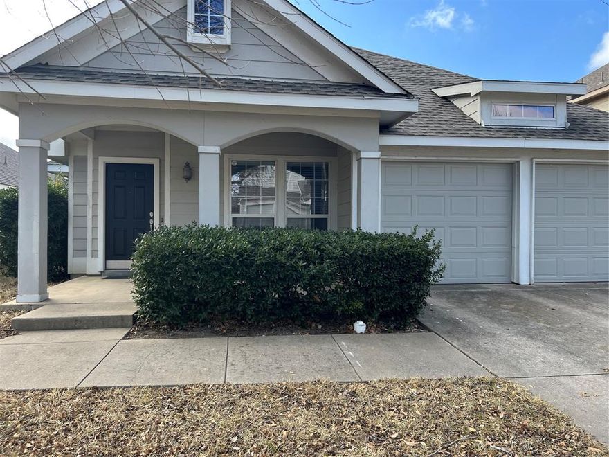 Quaint, Cape Cod style, one story home in the desirable Winsor Meadows at Westridge.  The open floor plan makes it perfect for entertaining guests and family gatherings.  The living room has a wood burning, gas starter fireplace.  The home features 3 bedrooms.  The owner’s retreat has an ensuite with garden tub, separate shower and large closet.  There is a covered patio in the back with a nice sized backyard.  Conveniently located with quick access to all major roads, shopping & restaurants.  This home is ready for move in.  Frisco ISD.