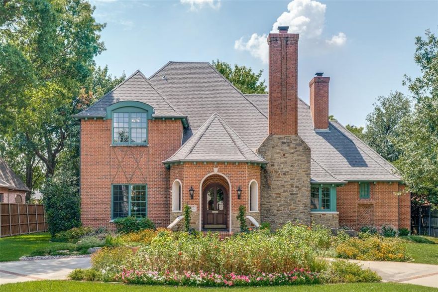 Coveted Preston Hollow property with close proximity to prestigious private schools. Nice circular driveway leads to covered front porch. Beautiful arched front door opens to a spacious entry with soaring ceiling and handsome staircase.  Thoughtfully designed floor plan with effortless flow. Large kitchen leads to open breakfast room and informal living area with fireplace  Kitchen includes an abundance of cabinets, snack bar ,sub zero and gas cooktop. Passage to the large dining room includes a butlers pantry and large walk in pantry. Wet bar area. Spacious downstairs master with updated master bath. Separate vanities. Back staircase takes you to an oversized game room. Large floored attic space. Covered back porch and generous grassy area, pool sized.  Updated digital security system which includes exterior security cameras and ring doorbell. Rich hardwoods refinished in 2002. Pella (clad) windows,2022.  Master Bath remodel,2018. Floors refinished,2022. Exterior painting,2022. Garage doors replaced,2015. Garage  remote access,2023. Water heater,2014. 2nd water heater,2021. Recirculating pump. 3 HVAC units, replaced 2023,2013,2014.