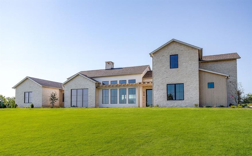 Welcome to this breathtaking modern Hill Country home, where timeless natural elements meet clean, calm and comfortable design. Set back on an expansive lot, the property greets you with a scenic drive over a charming creek, creating a serene sense of arrival.
Inside, the heart of the home features a stunning two-sided rock fireplace, beautifully positioned between the open-concept kitchen and the inviting living room—perfect for cozy evenings and effortless entertaining. Vaulted ceilings, large windows, and warm wood accents infuse the space with light and texture.
Designed with flexibility and function in mind, the home includes 4 spacious bedrooms, a dedicated office on the main level, and a cozy upstairs loft perfect for a kids to study or play. An additional office or creative space upstairs offers privacy and quiet for remote work or projects.
Whether you're enjoying peaceful mornings on the porch or hosting friends around the fireplace, this home offers a unique blend of nature, comfort, and elevated design—true Hill Country living with modern soul.