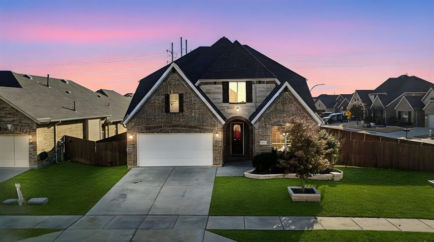 Elegant popular Drees Brendan model in the Award Winning Northwest ISD & desirable SEVENTEEN LAKES COMMUNITY welcomes you home to a wide open foyer & radiating steps that lead up to the flex living game room, media room, two bedrooms and a full bath. Lower level boasts private primary bedroom and ensuite bath which invites you for total relaxation after a long day at work so enjoy your soaking tub or separate shower, separate vanities, extra storage, linen closet, and medicine cabinet. Kitchen is beyond the imaginable especially if you like to cook, bake, and entertain. Large kitchen island, lots of counter space, tons of cabinets, gas cooktop, APEC WATER FILTRATION SYSTEM, huge walk in pantry, extra office nook, and pull out recycle bin. Family room has an abundance of natural light beaming from the tall windows. Cozy up to your gas fireplace during those chilly mornings or just turn on for ambiance. If you need to work from home, a private office awaits you with French doors for total privacy. Home even has a guest bedroom down with a full bath. Brand new roof was installed February 2026. Refrigerator is included. The Seventeen Lakes Community is a resort living atmosphere boasting two pools, splash pad, baby wading pool, BBQ's, covered sitting areas, two playgrounds, outdoor library stations, and walking trails that meander around many catch and release fishing lakes. The sunsets will not disappoint. The location is close to shopping, restaurants, quaint historical town of Roanoke, water parks, sand volleyball courts, skate park, tennis courts, golf courses, lakes, and DFW airport.