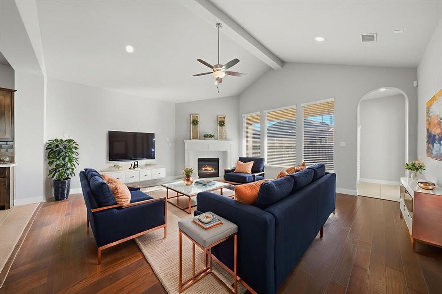SELLER IS OFFERING A WHOOPING $10,000 WHICH CAN BE USED TOWARDS CLOSING COSTS or BUY DOWN RATE!   Elegant popular Drees Brendan model in the Award Winning Northwest ISD & desirable SEVENTEEN LAKES COMMUNITY welcomes you home to a wide open foyer & radiating steps that lead up to the flex living game room, media room, two bedrooms and a full bath. Lower level boasts private primary bedroom and ensuite bath which invites you for total relaxation after a long day at work so enjoy your soaking tub or separate shower, separate vanities, extra storage, linen closet, and medicine cabinet. Kitchen is beyond the imaginable especially if you like to cook, bake, and entertain. Large kitchen island, lots of counter space, tons of cabinets, gas cooktop, APEC WATER FILTRATION SYSTEM, huge walk in pantry, extra office nook, and pull out recycle bin. Family room has an abundance of natural light beaming from the tall windows. Cozy up to your gas fireplace during those chilly mornings or just turn on for ambiance. If you need to work from home, a private office awaits you with French doors for total privacy. Home even has a guest bedroom down with a full bath. Brand new roof was installed February 2026. Refrigerator is included. The Seventeen Lakes Community is a resort living atmosphere boasting two pools, splash pad, baby wading pool, BBQ's, covered sitting areas, two playgrounds, outdoor library stations, and walking trails that meander around many catch and release fishing lakes. The sunsets will not disappoint. The location is close to shopping, restaurants, quaint historical town of Roanoke, water parks, sand volleyball courts, skate park, tennis courts, golf courses, lakes, and DFW airport.