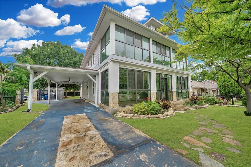 Welcome to a rare East Dallas gem where timeless charm meets an effortless lifestyle. Set on a prominent corner lot at 6303 E Grand Ave, this character-rich residence offers a front-row seat to one of the area’s most beloved settings—just steps from Tenison Park Golf Course and moments from the scenic Santa Fe Trail leading to White Rock Lake.
From morning walks beneath mature trees to afternoons on the course or weekends exploring the vibrant grounds of the Dallas Arboretum and Botanical Garden, this location invites you to embrace the outdoors while remaining minutes from the charm of Lakewood and the energy of Downtown.
Inside, classic architecture is paired with thoughtful functionality. A sizable kitchen anchors the home, offering ample space for gathering and everyday living. Dual primary bedrooms—one on the main level and one upstairs—provide flexibility for multi-generational living or private guest accommodations. Two enclosed front sunrooms are filled with natural light, creating inviting spaces for morning coffee, creative work, or a lush indoor garden.
The expansive corner lot is fully gated with two electric entry points, offering both privacy and convenience. The large backyard is designed for relaxation and retreat, complete with a spa and sauna—your own private escape at home.
Zoned to the highly regarded Woodrow Wilson High School and just minutes from several award-winning charter school options, the location adds even more long-term value.
With its distinctive presence, rare indoor-outdoor versatility, and proximity to some of Dallas’ most iconic destinations, this home delivers more than a place to live—it offers a lifestyle rooted in beauty, recreation, and everyday ease.