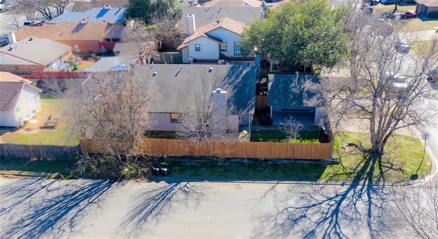 Investor Opportunity! Excellent income-producing property! 

This duplex features three bedrooms and two baths on each side. The roof was replaced in 2019. The units have wood laminate flooring and privacy-fenced yards. It includes a three-sided garage with extra storage and a wood deck. Located on a corner lot, it has a built-in dishwasher and stove. Each unit was rented for $1,500 per month, or $36,000 in annual income. One unit requires some repairs, while the other is move-in ready. Priced below market value to reflect rehab needs.